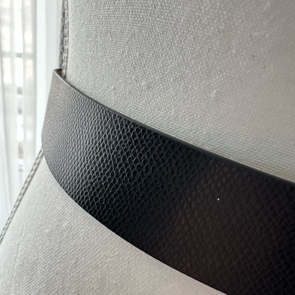 Michael Kors Genuine Leather Belt - Black - Picture 5 of 6